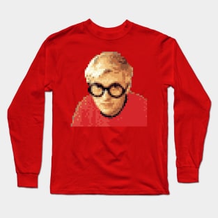 David Hockney 8bit Original Tribute Artwork Long Sleeve T-Shirt